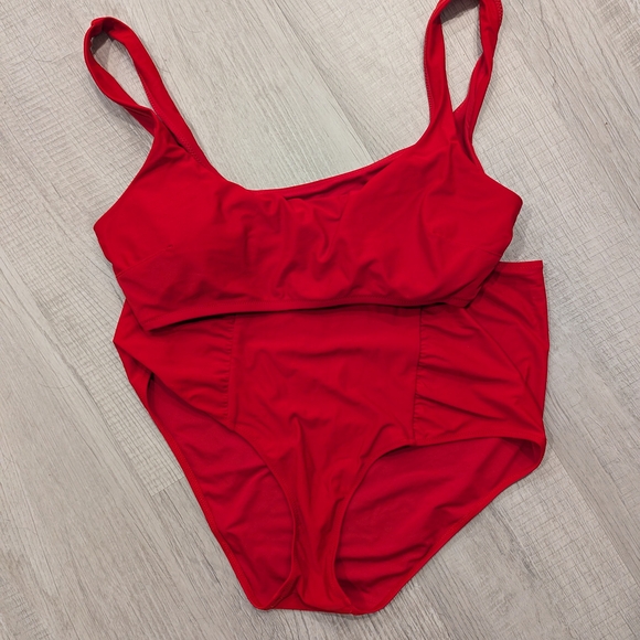 Red Two-Piece Swimsuit - Picture 1 of 1